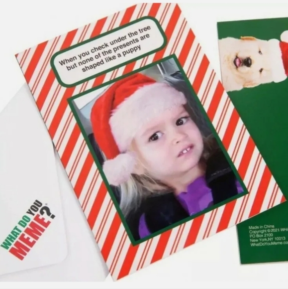 :* 2 new pks " What Do You Meme ?"  Greeting Cards & Envelopes Christmas funny - Picture 12 of 13